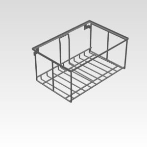 M5-2P WB | Modèle pour Caisse en Bois à 1 niveau (pour mur avec plinthe)
