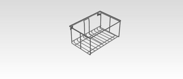 M5-2P WB | Modèle pour Caisse en Bois à 1 niveau (pour mur avec plinthe)